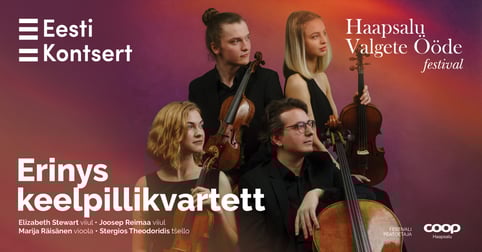 Erinys keelpillikvartett. HAAPSALU VALGETE ÖÖDE FESTIVAL