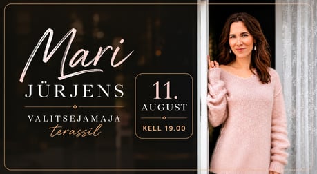 Mari Jürjens Valitsejamaja terassil