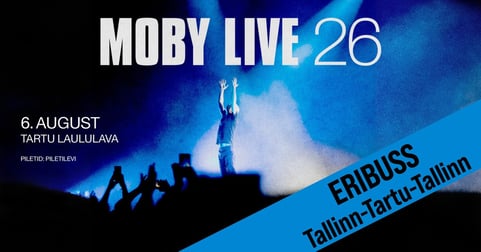 Eribuss Moby Tartu kontserdile