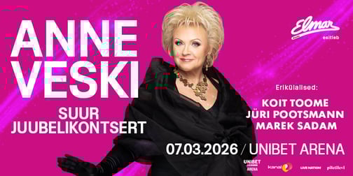 Anne Veski - Suur juubelikontsert / piletid nüüd müügil!