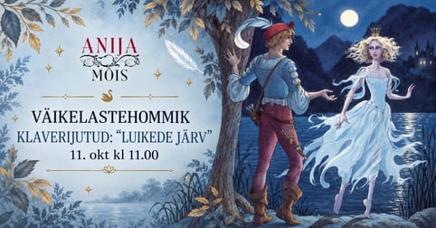 Väikelastehommik pannkookidega. Klaverijutud: ''Luikede järv''. Anija mõis.