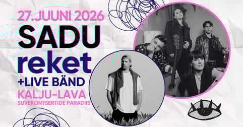 reket LIVE bändiga + SADU bänd - Kalju-lava 15 hooaeg / Suvekontsertide paradiis Padisel