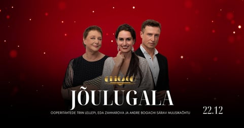 Pidulik jõulugala - ooperitähtede Triin Lellepi, Eda Zahharova ja Andre Bogachi särav muusikaõhtu Chicago 1933s