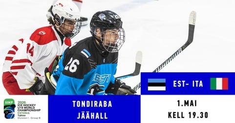 EST - ITA / IIHF U18 meeste jäähoki MM I divisjoni B-grupi turniir Tallinnas