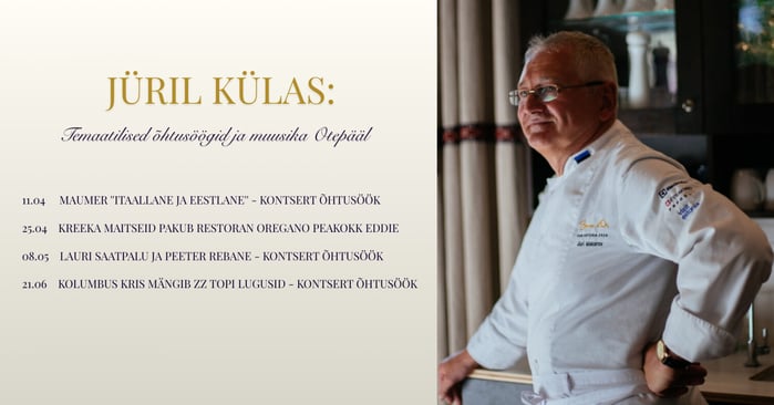 Jüril külas: Temaatilised õhtusöögid ja muusika Otepääl