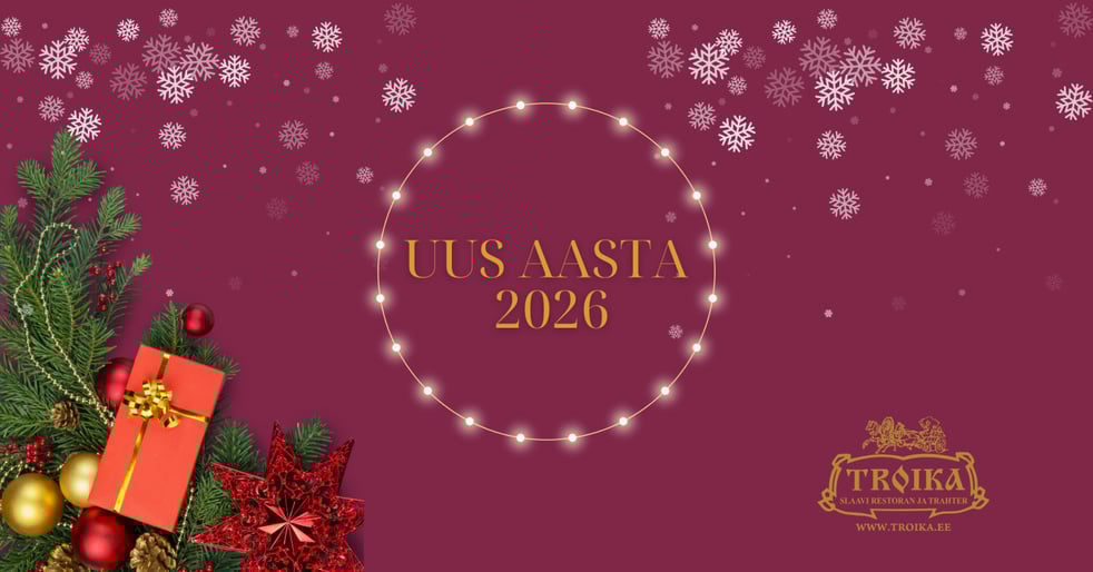 Aastavahetuse pidu 2025. Uus aasta restoranis ''Troika'' / Новый год в ресторане ''Тройка''