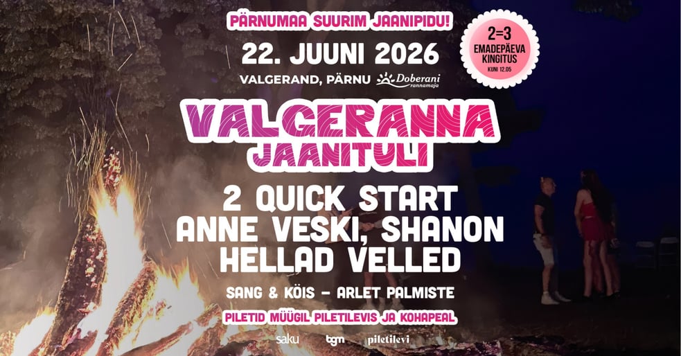 Valgeranna jaanituli 2026