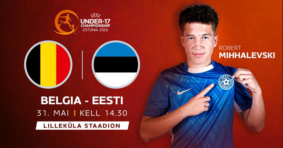 UEFA NOORMEESTE U17 EM-FINAALTURNIIR | BELGIA - EESTI