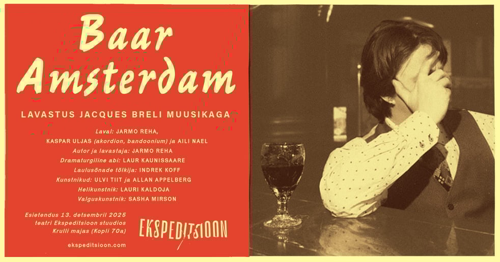 Jääb ära: Baar Amsterdam 15.03