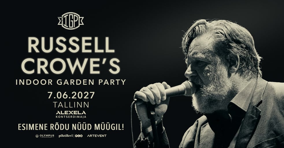 One evening with RUSSELL CROWE and band ''Indoor Garden Party''