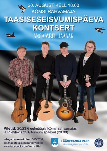 Taasiseseisvumispäeva kontsert, ansambel JÄÄÄÄR