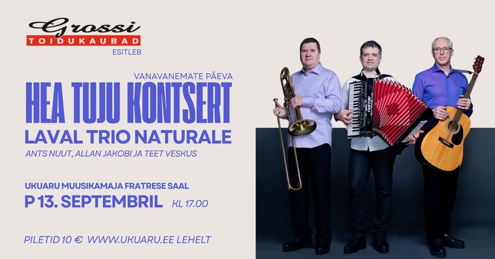 Trio Naturale vanavanemate päeva ''Hea tuju kontsert''