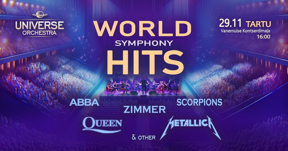 World Hits Symphony - Universe Orchestra. Lisakontsert!