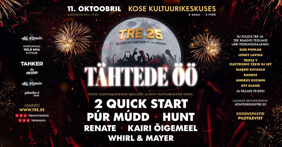 Tähtede öö - Tre 25 sünnipäev