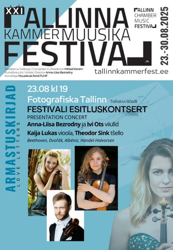 XXI Tallinna Kammermuusika Festivali esitluskontsert