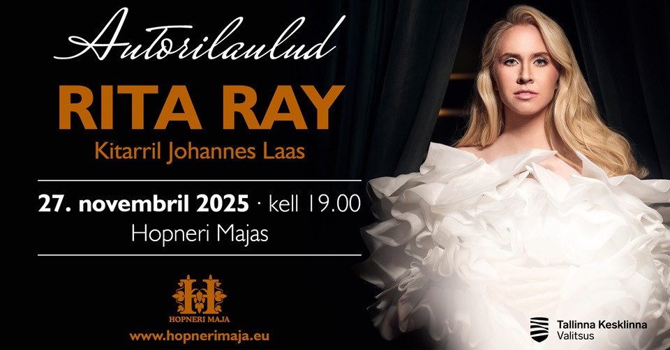 Hopneri Maja kontsert: autorilaulud Rita Ray ja Johannes Laas