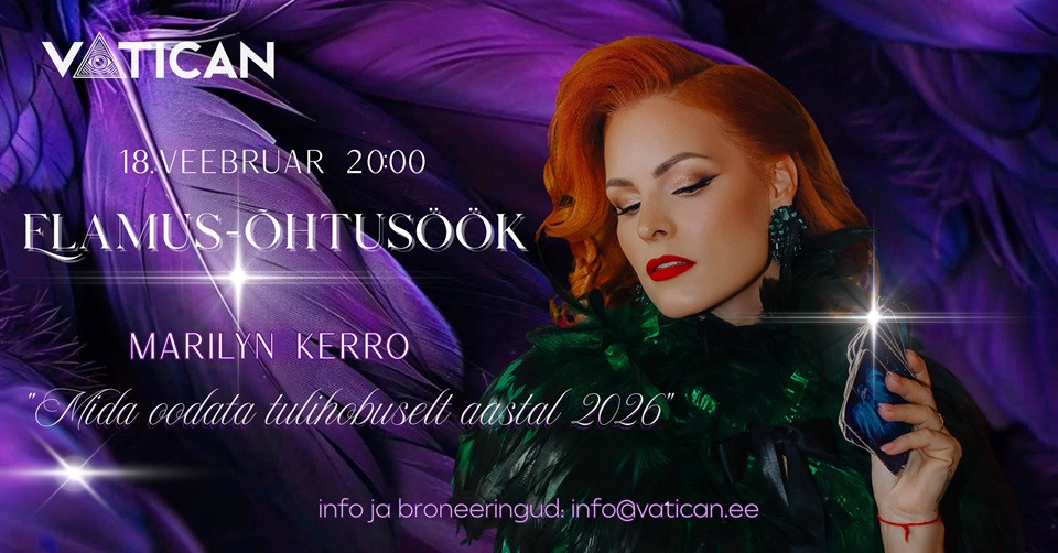 Elamusõhtusöök! Marilyn Kerro: ''Mida oodata tulihobuselt aastal 2026''