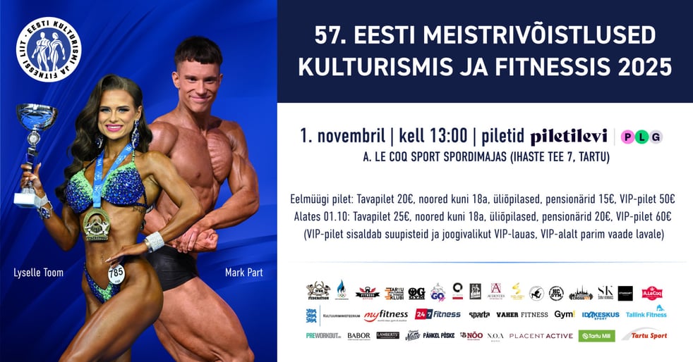 Eesti Kulturismi Ja Fitnessi Liit / 57. Eesti meistrivõistlused kulturismis ja fitnessis