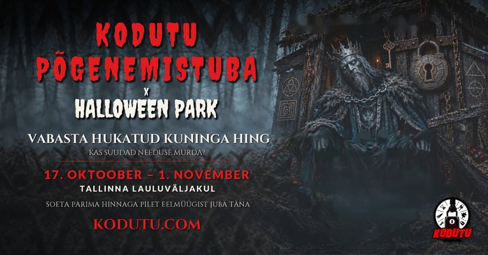 Kodutu põgenemistuba Halloween Parkis Tallinna Lauluväljakul