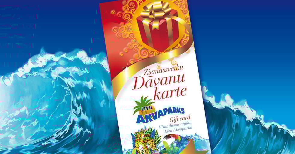 Līvu Akvaparka Ziemassvētku dāvanu karte