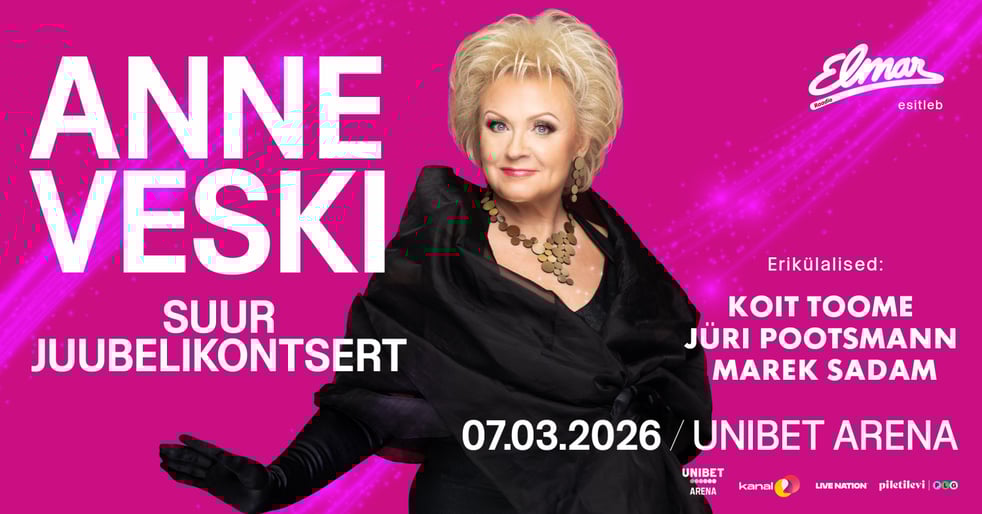 Anne Veski - Suur juubelikontsert / piletid nüüd müügil!
