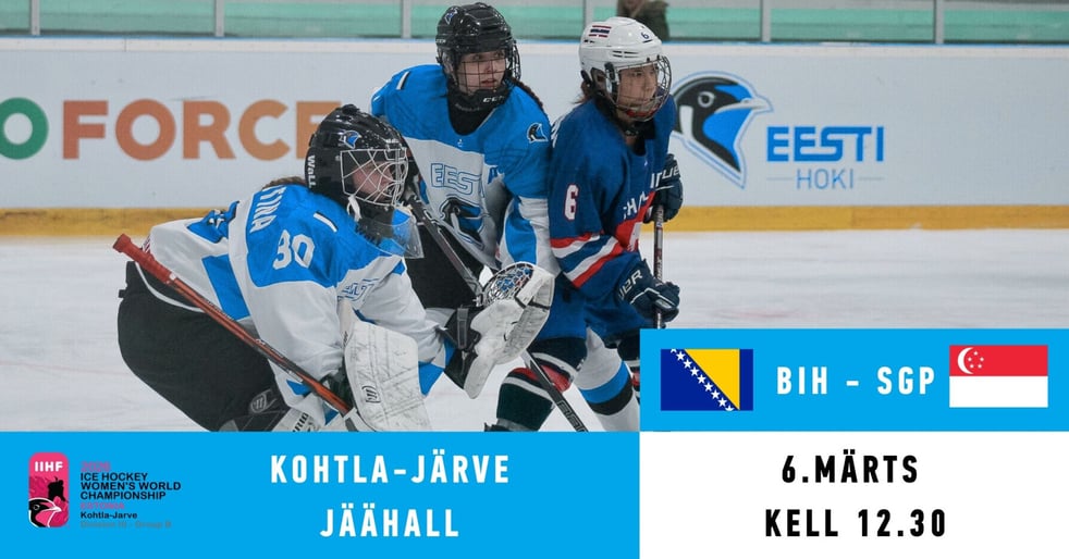 BIH - SGP / IIHF naiste jäähoki MM III divisjoni B-grupi turniir Kohtla-Järvel