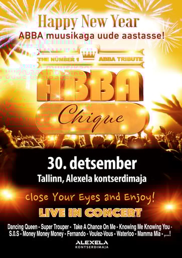 ABBA Chique - Aastalõpukontserdid ''Happy New Year''