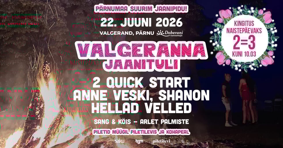 Valgeranna jaanituli 2026