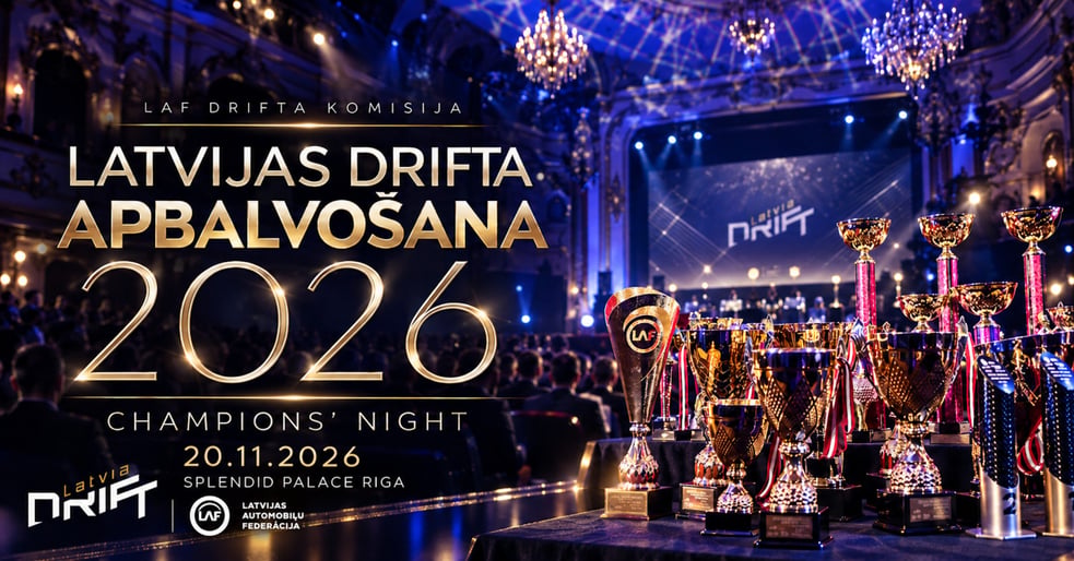 LAF Drifta komisijas apbalvošanas pasākums- Čempions