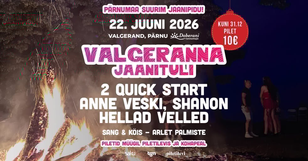 Valgeranna jaanituli 2026