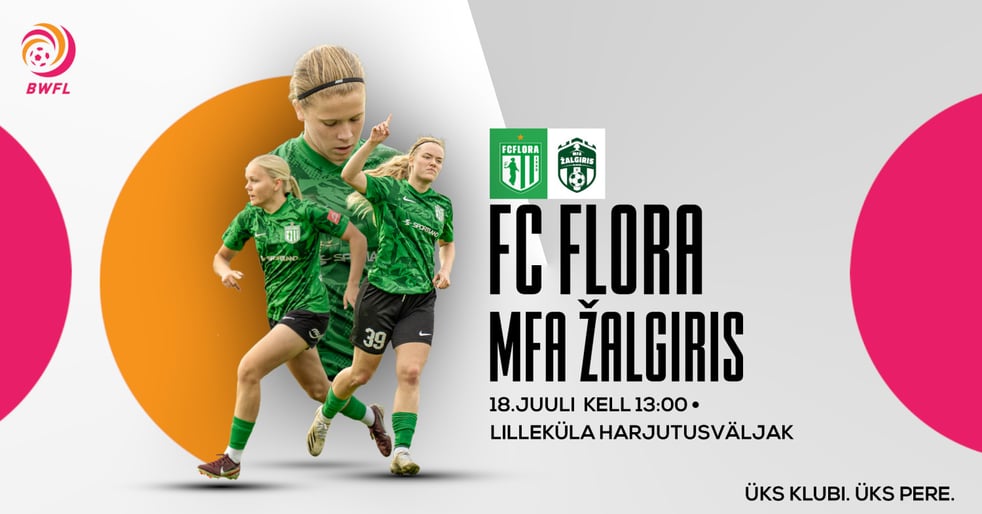 FC Flora vs MFA Žalgiris / FC Flora Tallinn naiskonna kodumängud
