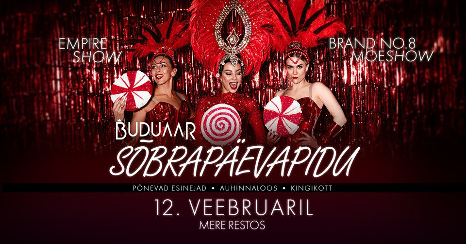 Buduaari sõbrapäevapidu Mere Restos