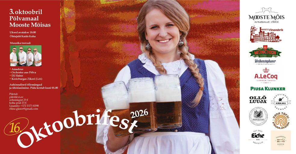 Oktoobrifest Mooste Mõisas 2026