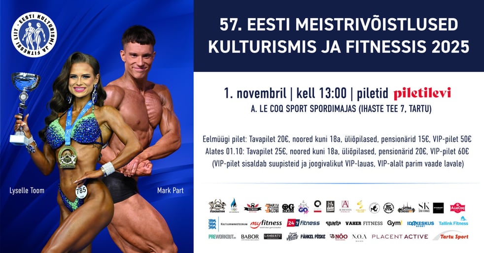Eesti Kulturismi Ja Fitnessi Liit / 57. Eesti meistrivõistlused kulturismis ja fitnessis