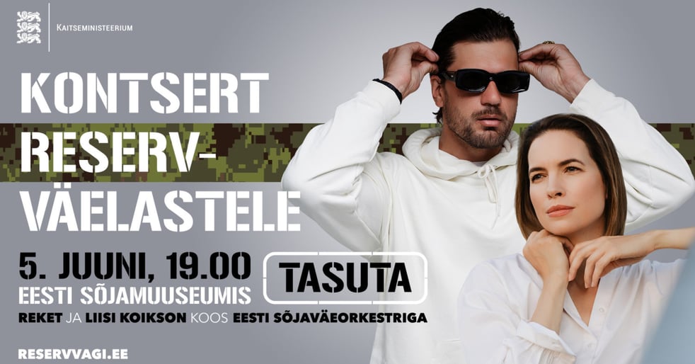 Reservväelaste nädala kontsert: reket, Liisi Koikson ja Eesti Sõjaväeorkester (tasuta)