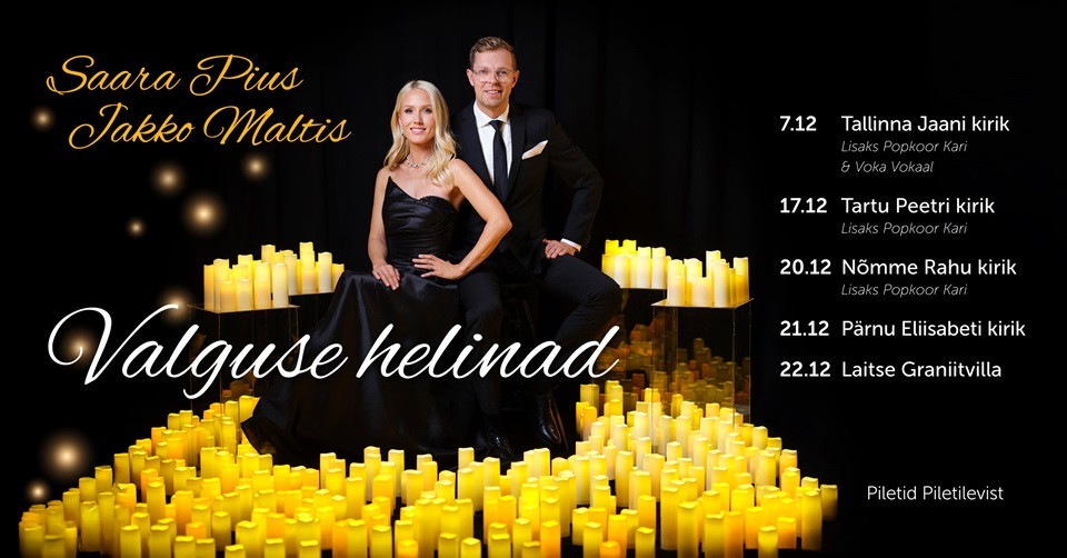 Jõulukontsert ''Valguse helinad''  Saara Pius ja Jakko Maltis