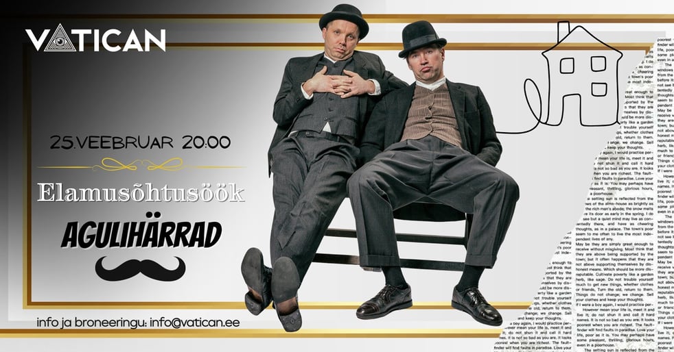 Etendus-õhtusöök: Agulihärrad