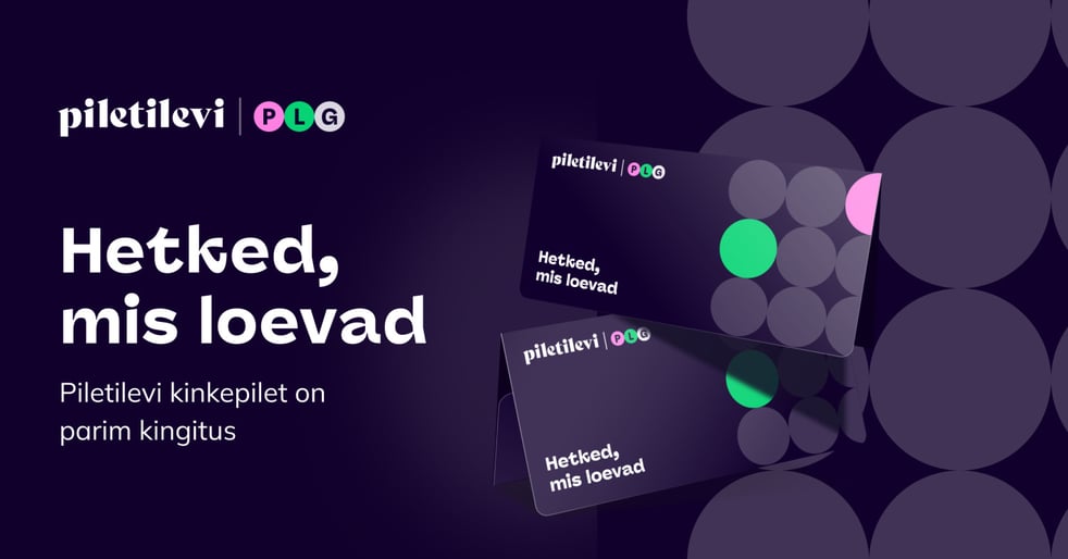 Piletilevi Kinkepilet / Kinkekaart / Подарочный билет Piletilevi