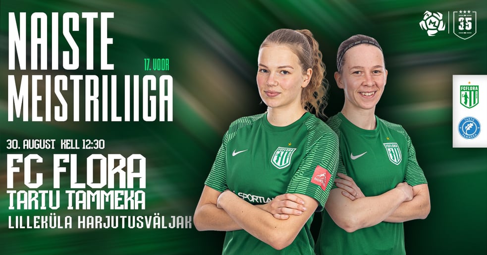 Naistemeistriliiga 17. voor. FC Flora vs Tartu Tammeka