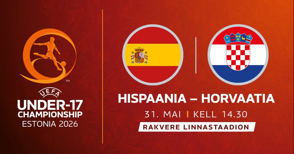 UEFA NOORMEESTE U17 EM-FINAALTURNIIR | HISPAANIA - HORVAATIA