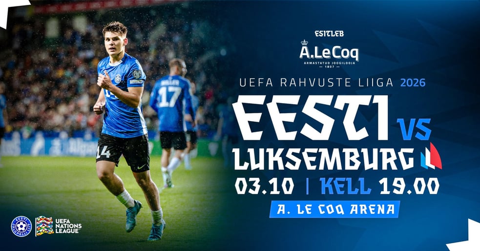 A. Le Coq esitleb: EESTI - LUKSEMBURG | UEFA Rahvuste liiga 2026