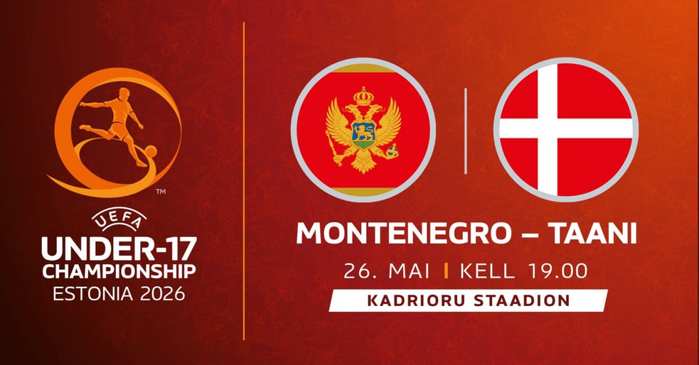 UEFA NOORMEESTE U17 EM-FINAALTURNIIR | MONTENEGRO - TAANI