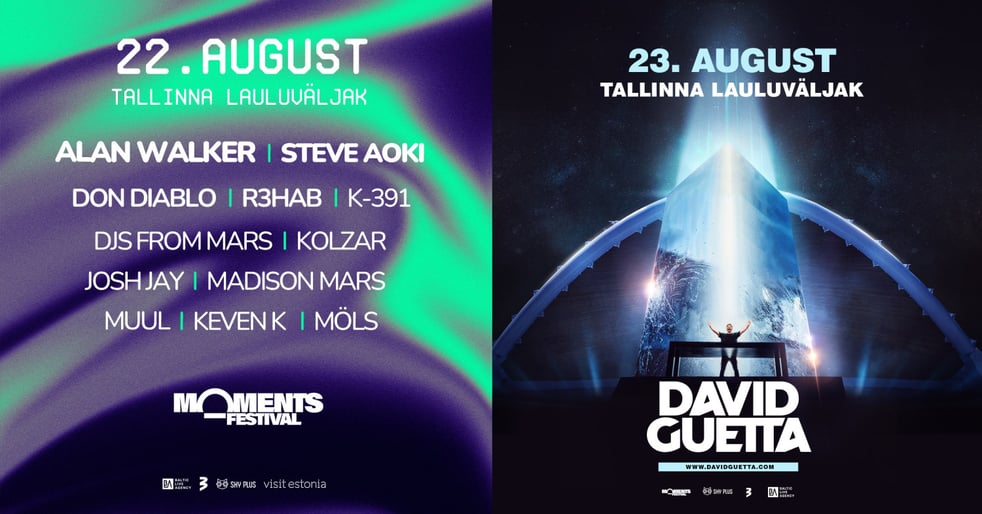 PARKLAPILET David Guetta ja Steve Aoki+Alan Walker combo