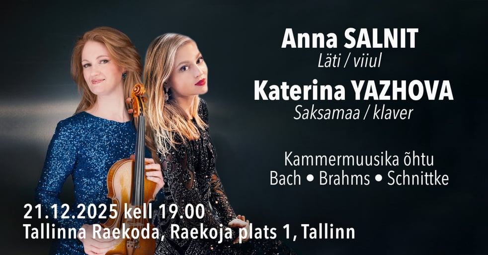 Kammermuusika õhtu - Bach. Brahms. Schnittke