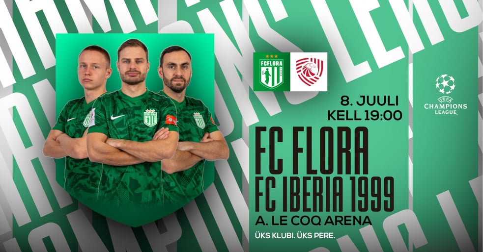 UEFA Meistrite Liiga esimene eelring FC Flora vs FC Iberia 1999