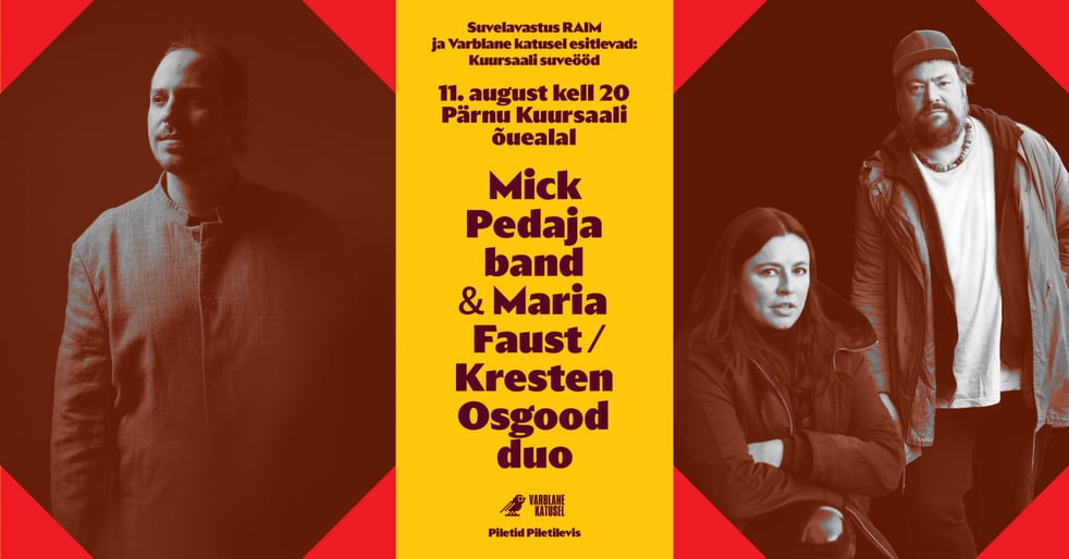 Kuursaali suveöö: Mick Pedaja band & Maria Faust / Kresten Osgood duo