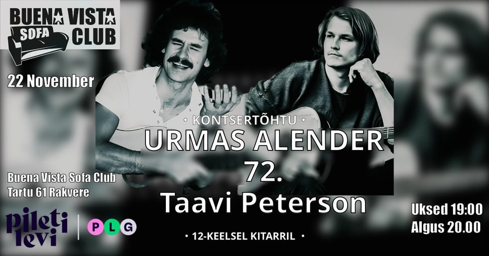 Kontsertõhtu Urmas Alender 72 - Taavi Peterson