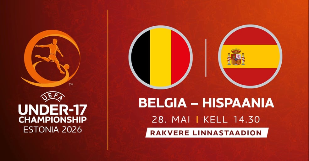UEFA NOORMEESTE U17 EM-FINAALTURNIIR | BELGIA - HISPAANIA