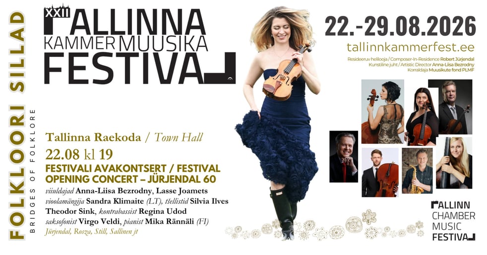 XXII Tallinna Kammermuusika Festivali avakontsert "Jürjendal 60"