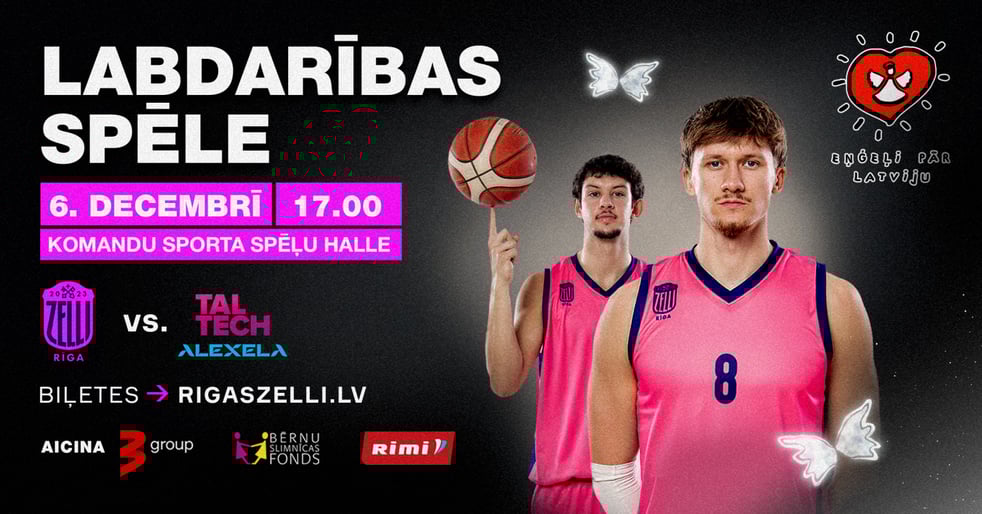 Labdarības spēle: Rīgas Zeļļi vs TalTech/Alexela